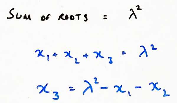 Solving the polynomial equation for x3